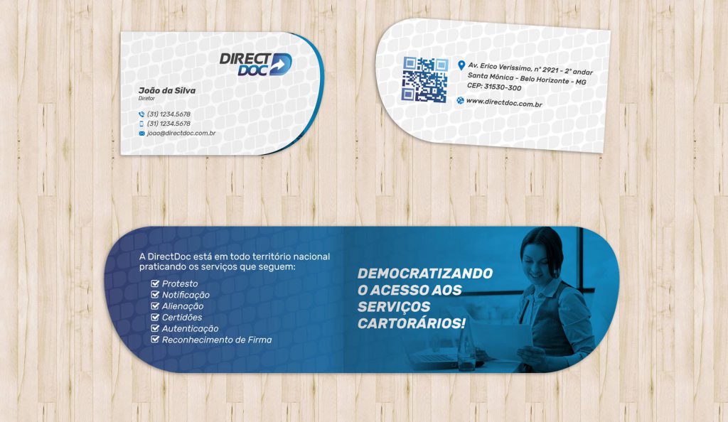 modelos de cartão de visitas com dobra e corte especial design gráfico