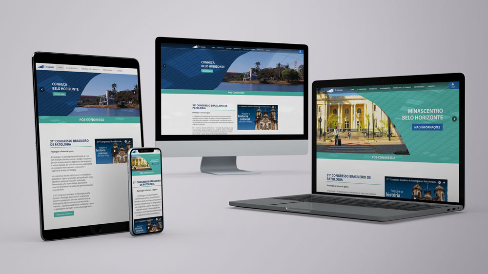 Design do site do evento completo