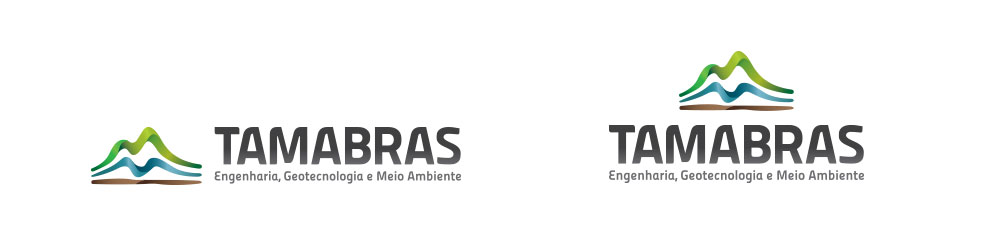 Logo final Tamabras - Variações horizontal e vertical
